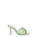 Bottega Veneta Women's Sandals Green/Pistachio Leather