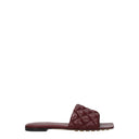 Bottega Veneta Women's Red/Merlot Leather Sandals And Clogs