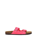 Saint Laurent Slippers And Clogs Jimmy Men Suede Pink/Fluorescent Pink