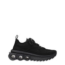 Salvatore Ferragamo Damess Stof zwarte sneakers