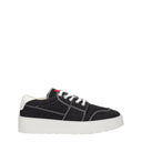 Ami Men's Sneakers Fabric Black/White