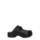 Salvatore Ferragamo Nee Dames's Leren zwarte slippers en klompen