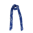 Alexander Mc Queen Herens Modal Sjaal Blauw/Wit