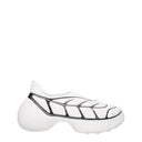 Los hombres de Givenchys Zapatillas de Tela Blanca