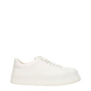 Jil Sander Men's Sneakers White Fabric