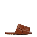 Bottega Veneta Men's Brown/Caramel Leather Slides And Clogs