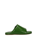 Bottega Veneta Women's Sandals And Clogs Green/Chili Pepper Leather