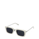 Jacquemus Donna's Occhiali da sole Acetato Bianco/Argento