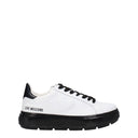 Love Moschino Women's Sneakers White/Black Leather