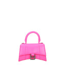 Balenciaga Women's Handbags Pink Leather/Fluorescent Pink