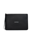 Balenciaga Pochette Women's Leather Black