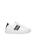 Versace Sneakers Greca Damess Leer Wit/Zwart