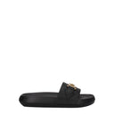 Versace Medusa Biggie Women's Leather Sandals And Clogs Black