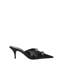 Balenciaga Women's Leather Sandals Black