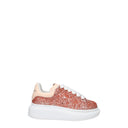 Alexander Mc Queen Gift Idea Sneakers Kids Women Glitter Pink/Gold Pink
