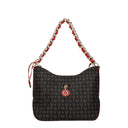 Pollini Mujers Bolsos De Hombro Pvc Negro/Lipstick