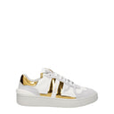 Lanvin Sneakers Clay Women's Fabric White/Gold