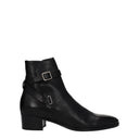 Saint Laurent 도리안 부츠 남성's 블랙 가죽