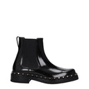 Valentino Garavani Rockstud M Way Ankle Boots Men Leather Black