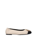 Tory Burch Women's Ballerina Flats Leather Beige/Black