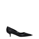 Alexander Mc Queen Women's Black Leather Décolleté