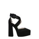 Jimmy Choo Gian Mujers Sandalias Satén Negro