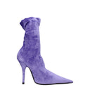 Balenciaga Women's Boots Velvet Purple/Lilac