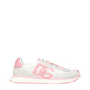 Dolce&Gabbana Mujers Deportivas Tela Blanco/Rosa