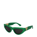 Bottega Veneta Women's Sunglasses Green Acetate