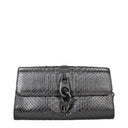 Tom Ford Women's Python Leather Silver/Black Clutch