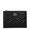 Gucci Marmont Pochette Women's Leather Black