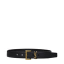 Saint Laurent Cassandre Belt Women's Leather Black