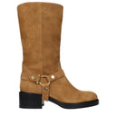 Chloé Women's Suede Brown/Gold Brown Boots