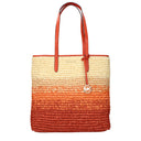 Michael Kors Women's Shoulder Bag Raffia Orange/Clay