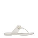 Gucci Women's Flip Flops Rubber White/Dirty White