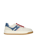 Hogan Sneakers H630 Memory Foam Women's Leather Beige/Aviation Blue