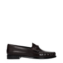 Celine Triomphe Men's Moccasins Brown/Black Leather