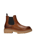Prada Men's Ankle Boots Leather Brown/Cognac