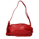 Jil Sander Women's Red Leather Shoulder Bag