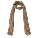 Jimmy Choo Laila Scarves Women Acetate Brown/Champagne