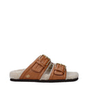 Valentino Garavani Slides And Clogs Women's Leather Brown/Almond