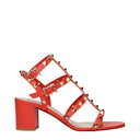 Valentino Garavani Sandales Rockstud Femmes Cuir orange/mandarine