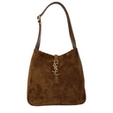 Saint Laurent Women's Le 5a7 Suede Shoulder Bag Brown/Caramel