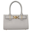 Versace Women's Handbags Leather Gray/Pearl Gray