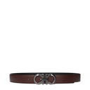 Salvatore Ferragamo Men's Belt Brown/Black Leather