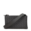 Bottega Veneta Men's Crossbody Bags Gray/Graphite Leather