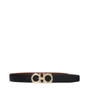 Salvatore Ferragamo Men's Belt Leather Black/Cognac