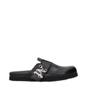 Palm Angels Slippers And Clogs Men Leather Black