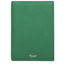 Pineider Passport Holder Men's Leather Green/Bright Green