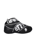 Off White Sneakers The Ball Men's Leather Black/Silver